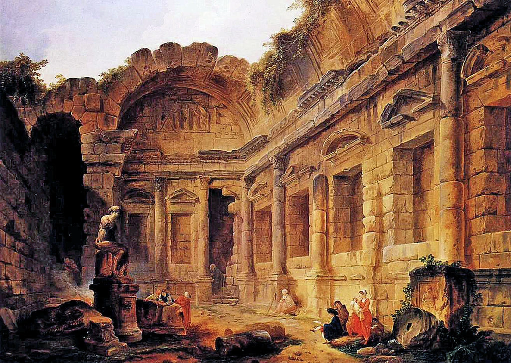 Interno del tempio di Diana - Louvre, Parigi